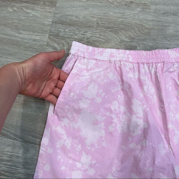 Bp Lightweight Cotton Short Pink tie dye summer shorts - Picture 6 of 7
